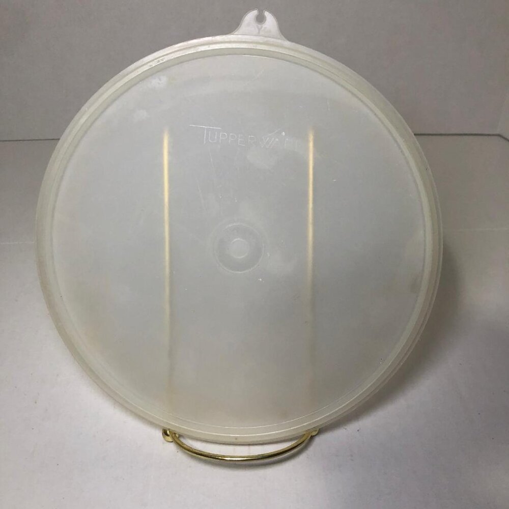 Vintage Round Tupperware Lid 229-28 Replacement Lid Y Tab